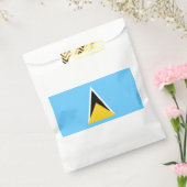 Vlag van Saint Lucia Bedankzakje (Gezegeld)