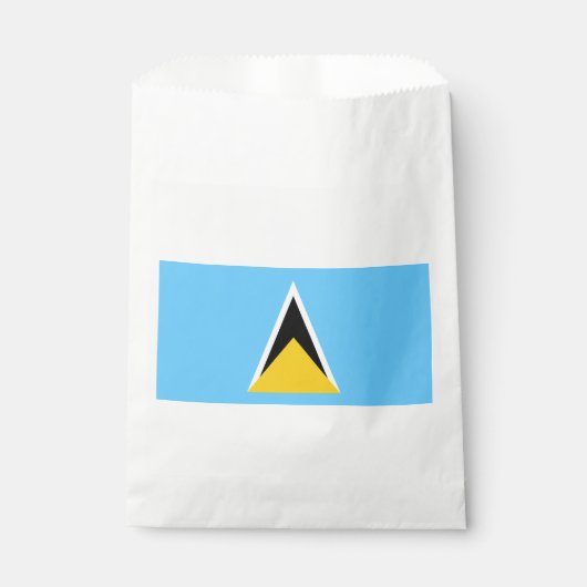 Vlag van Saint Lucia Bedankzakje (Voorkant)