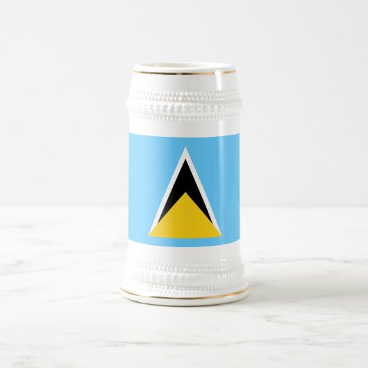 Vlag van Saint Lucia Bierpul (Center)