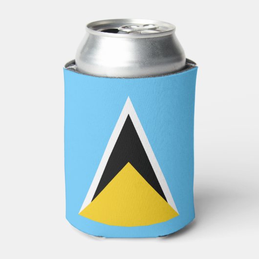 Vlag van Saint Lucia Blikjeskoeler (Blikje Voorkant)