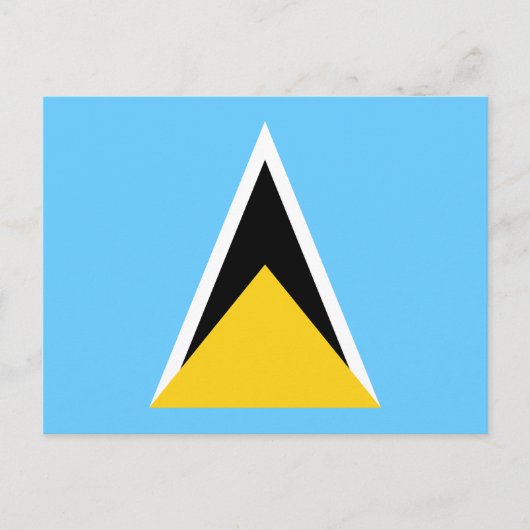 Vlag van Saint Lucia Briefkaart (Voorkant)