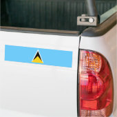 Vlag van Saint Lucia Bumpersticker (Op Truck)