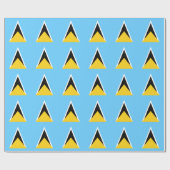 Vlag van Saint Lucia Cadeaupapier (Vlak)