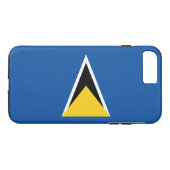 Vlag van Saint Lucia Case-Mate iPhone Case (Achterkant (Horizontaal))