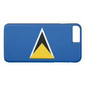 Vlag van Saint Lucia Case-Mate iPhone Case (Achterkant (Horizontaal))