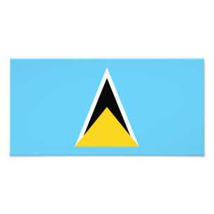 Vlag van Saint Lucia Foto Afdruk