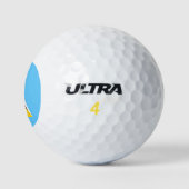 Vlag van Saint Lucia Golfballen (Logo)