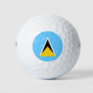 Vlag van Saint Lucia Golfballen