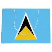 Vlag van Saint Lucia Groot Cadeauzakje (Voorkant)