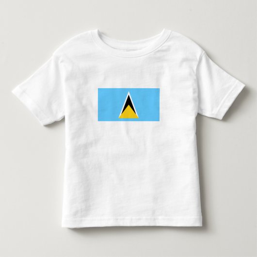 Vlag van Saint Lucia Kinder Shirts (Voorkant)