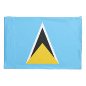Vlag van Saint Lucia Kussensloop (Achterkant)