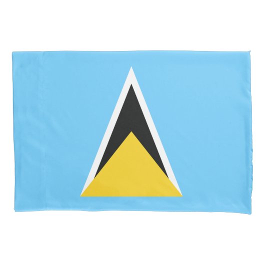 Vlag van Saint Lucia Kussensloop (Voorkant)