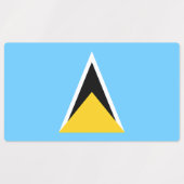 Vlag van Saint Lucia Labels (Design 2)