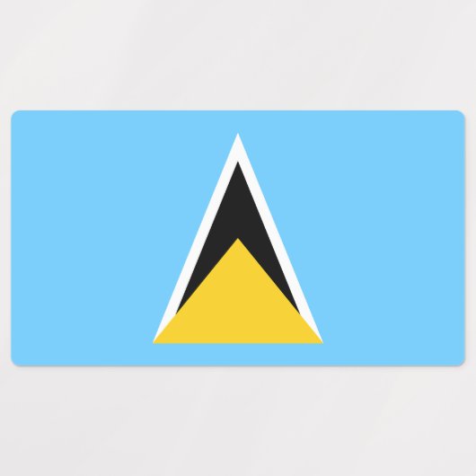 Vlag van Saint Lucia Labels (Design 1)