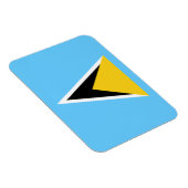 Vlag van Saint Lucia Magneet (Rechterzijde)