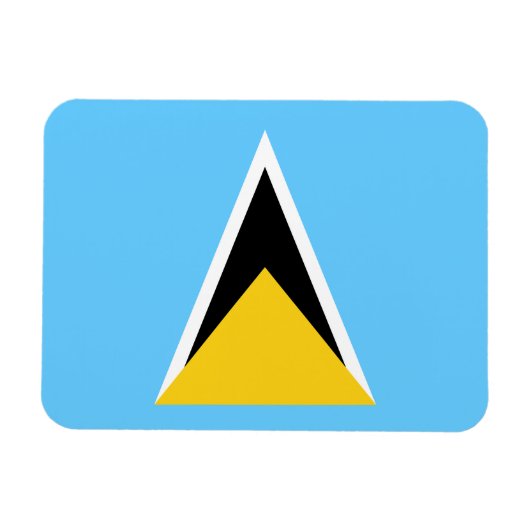 Vlag van Saint Lucia Magneet (Horizontaal)