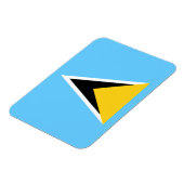 Vlag van Saint Lucia Magneet (Linkerzijde)