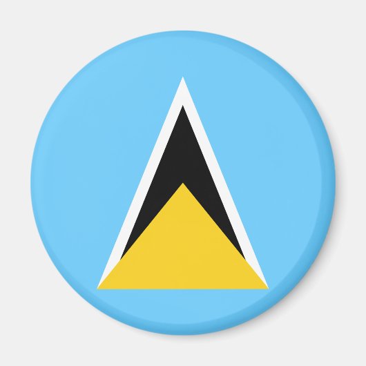 Vlag van Saint Lucia Magneet (Voorkant)