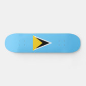 Vlag van Saint Lucia Persoonlijk Skateboard (Horizontaal)