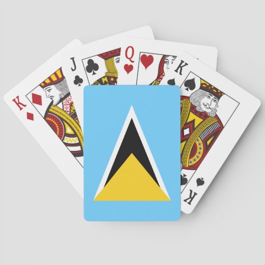 Vlag van Saint Lucia Pokerkaarten (Achterkant)
