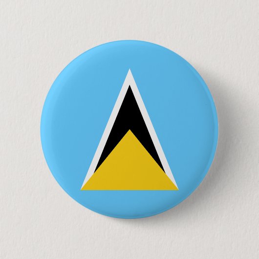 Vlag van Saint Lucia Ronde Button 5,7 Cm (Voorkant)