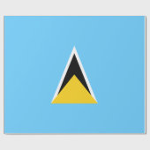 Vlag van Saint Lucia (Saint Lucia) (Caribisch gebi Cadeaupapier (Vlak)
