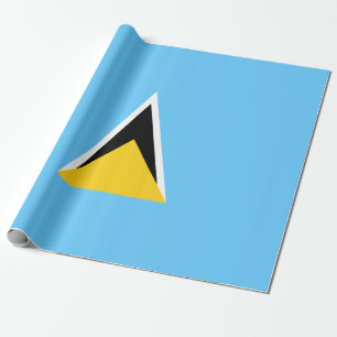 Vlag van Saint Lucia (Saint Lucia) (Caribisch gebi Cadeaupapier