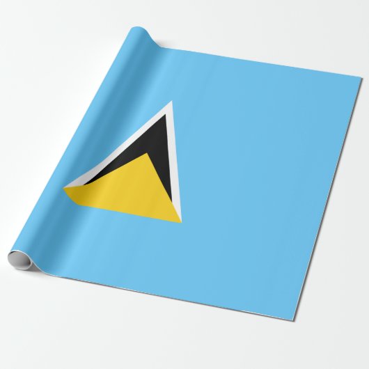 Vlag van Saint Lucia (Saint Lucia) (Caribisch gebi Cadeaupapier (Uitgerold)