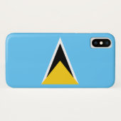 Vlag van Saint Lucia (Saint Lucia) (Caribisch gebi Case-Mate iPhone Case (Achterkant (horizontaal))