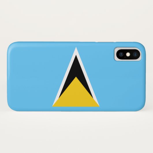 Vlag van Saint Lucia (Saint Lucia) (Caribisch gebi Case-Mate iPhone Case (Achterkant (horizontaal))