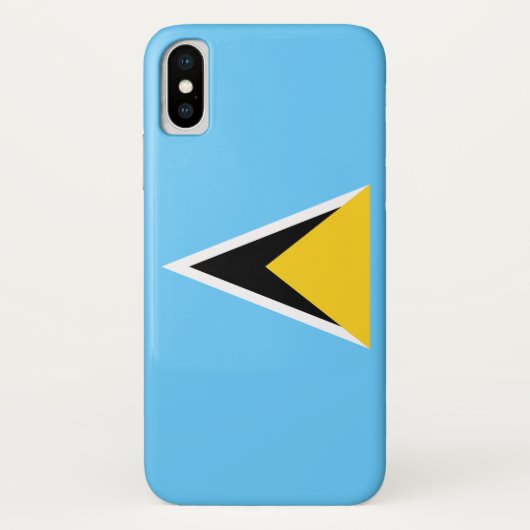 Vlag van Saint Lucia (Saint Lucia) (Caribisch gebi Case-Mate iPhone Case (Achterkant)