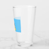 Vlag van Saint Lucia (Saint Lucia) (Caribisch gebi Glas (Links)