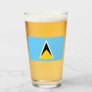 Vlag van Saint Lucia (Saint Lucia) (Caribisch gebi Glas