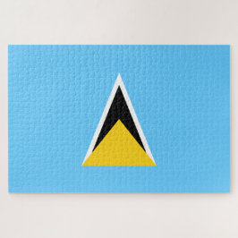 Vlag van Saint Lucia (Saint Lucia) (Caribisch gebi Legpuzzel