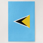 Vlag van Saint Lucia (Saint Lucia) (Caribisch gebi Legpuzzel (Verticaal)