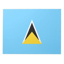 Vlag van Saint Lucia (Saint Lucia) (Caribisch gebi Notitieblok