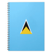 Vlag van Saint Lucia (Saint Lucia) (Caribisch gebi Notitieboek (Voorkant)