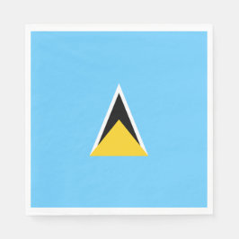 Vlag van Saint Lucia (Saint Lucia) (Caribisch gebi Servet