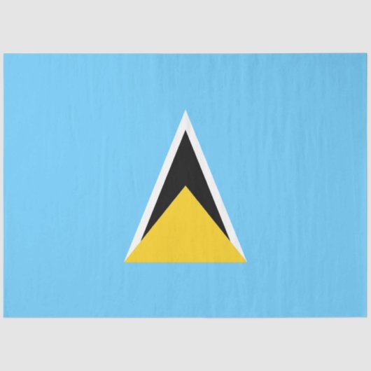 Vlag van Saint Lucia (Saint Lucia) (Caribisch gebi Tissuepapier (Voorkant)
