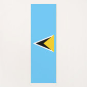 Vlag van Saint Lucia (Saint Lucia) (Caribisch gebi Yogamat (Voorkant)