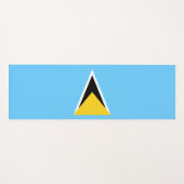 Vlag van Saint Lucia (Saint Lucia) (Caribisch gebi Yogamat (Voorkant (horizontaal))
