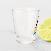 Vlag van Saint Lucia Shot Glas (Links)