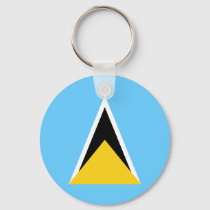 Vlag van Saint Lucia Sleutelhanger