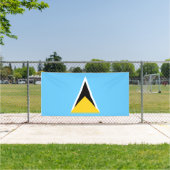 Vlag van Saint Lucia Spandoek (Insitu)