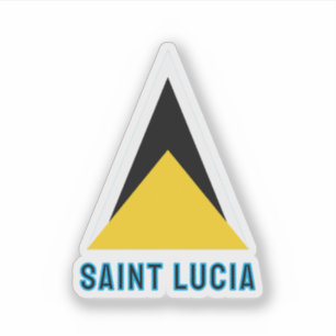 Vlag van Saint Lucia Sticker