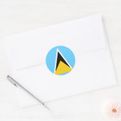 Vlag van Saint Lucia Sticker (Envelop)