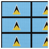 Vlag van Saint Lucia Stof (Close Up)