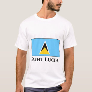 Vlag van Saint Lucia T-shirt