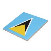 Vlag van Saint Lucia Tegeltje (Zijkant)