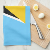 Vlag van Saint Lucia Theedoek (Quarter Fold)